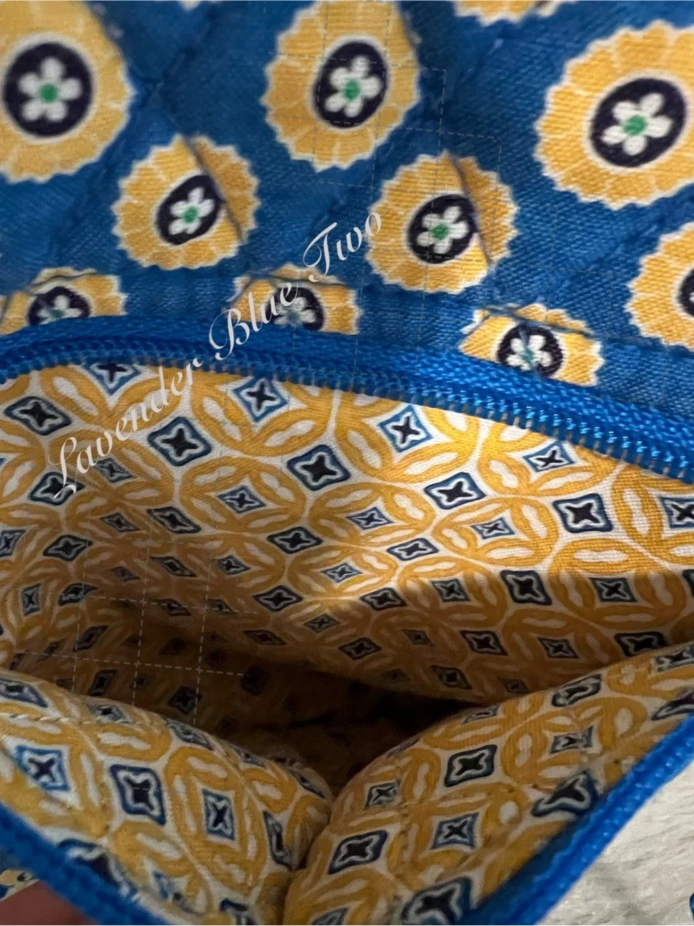 VERA BRADLEY Riviera 2008 Mini Hipster Hook Latch Green Navy Travel Crossbody